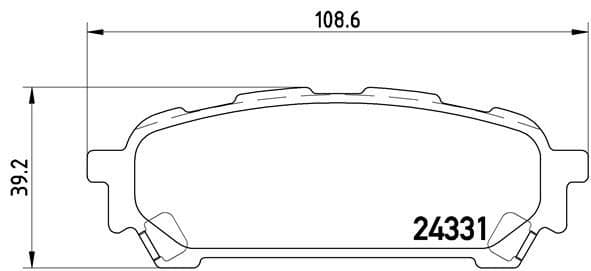 Bremžu uzliku kompl., Disku bremzes BREMBO P 78 014 1