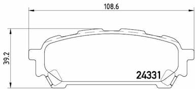 Bremžu uzliku kompl., Disku bremzes BREMBO P 78 014 1