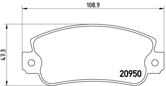 Bremžu uzliku kompl., Disku bremzes BREMBO P 23 021 1