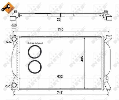 Radiators, Motora dzesēšanas sistēma NRF 50539 5