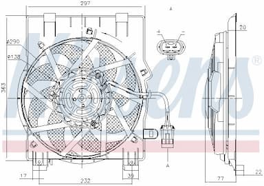 Ventilators, Motora dzesēšanas sistēma NISSENS 85197 6
