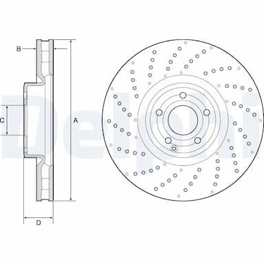 Bremžu diski DELPHI BG9215C 1