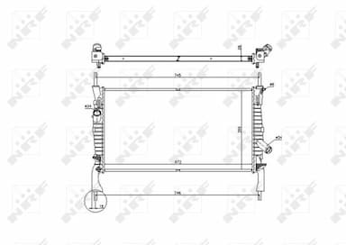 Radiators, Motora dzesēšanas sistēma NRF 53742 5