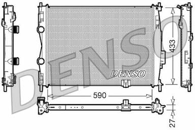 Radiators, Motora dzesēšanas sistēma DENSO DRM46019 1