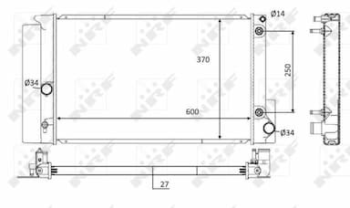 Radiators, Motora dzesēšanas sistēma NRF 59115 1