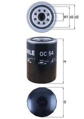 Eļļas filtrs KNECHT OC 54 1