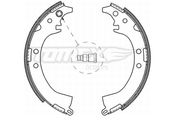 Bremžu loku komplekts TOMEX Brakes TX 21-07 1