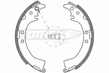 Bremžu loku komplekts TOMEX Brakes TX 21-07 1