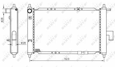 Radiators, Motora dzesēšanas sistēma NRF 53375 1