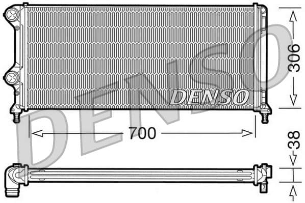 Radiators, Motora dzesēšanas sistēma DENSO DRM09060 1