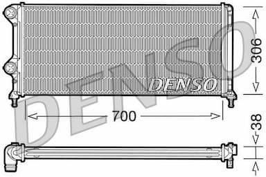 Radiators, Motora dzesēšanas sistēma DENSO DRM09060 1