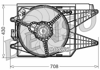 Ventilators, Motora dzesēšanas sistēma DENSO DER09049 1