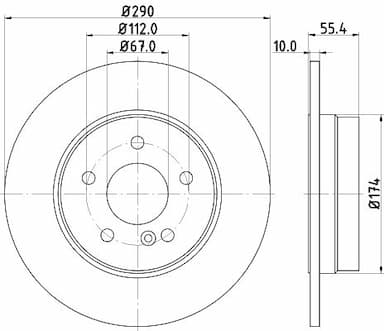 Bremžu diski HELLA 8DD 355 104-321 4