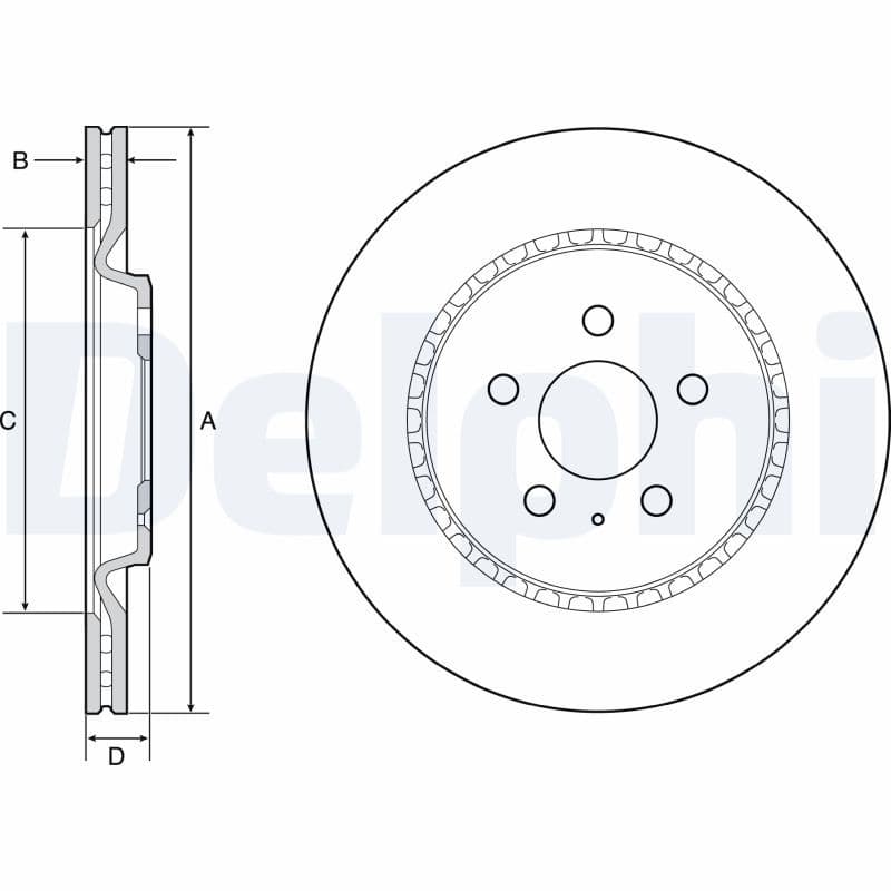 Bremžu diski DELPHI BG4643C 1