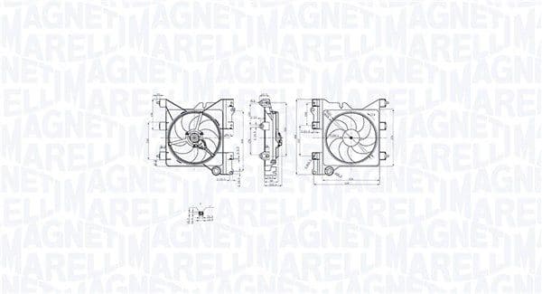 Ventilators, Motora dzesēšanas sistēma MAGNETI MARELLI 069422852010 1