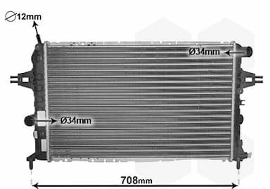 Radiators, Motora dzesēšanas sistēma VAN WEZEL 37002252 1