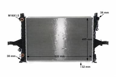 Radiators, Motora dzesēšanas sistēma MAHLE CR 1547 000S 13