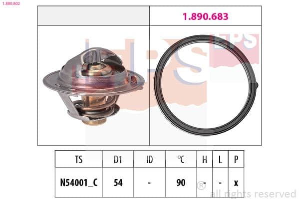 Termostats, Dzesēšanas šķidrums EPS 1.880.802 1