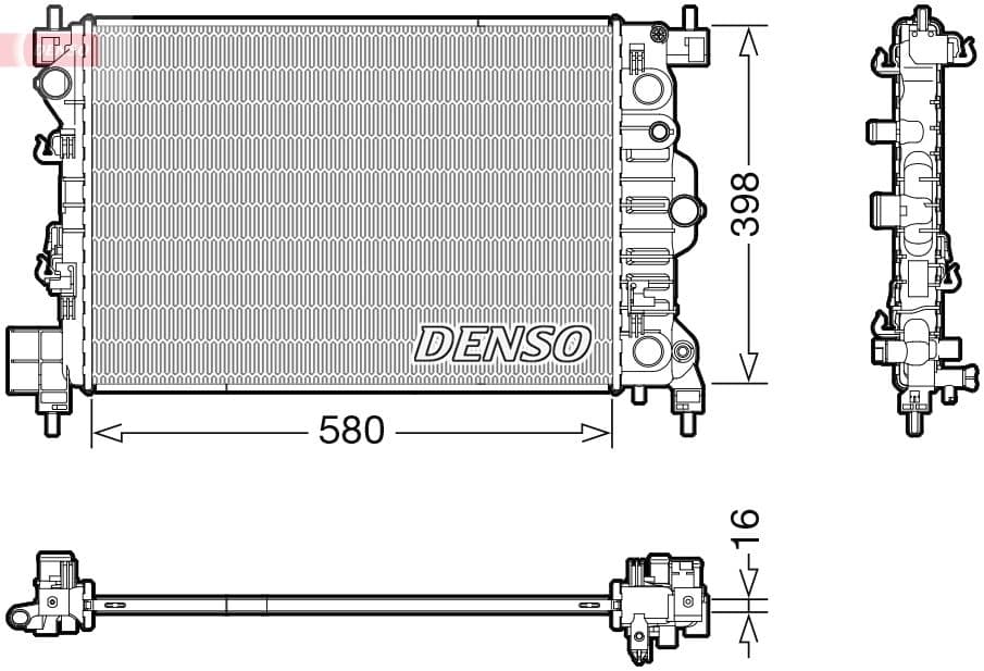 Radiators, Motora dzesēšanas sistēma DENSO DRM20117 1