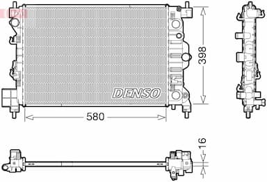 Radiators, Motora dzesēšanas sistēma DENSO DRM20117 1