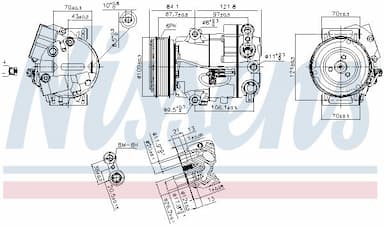 Kompresors, Gaisa kond. sistēma NISSENS 890259 7