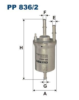 Degvielas filtrs FILTRON PP 836/2 1