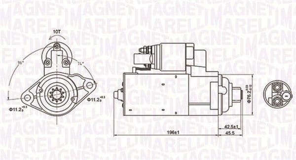 Starteris MAGNETI MARELLI 063721286010 1