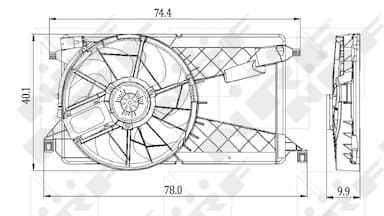 Ventilators, Motora dzesēšanas sistēma NRF 47291 2