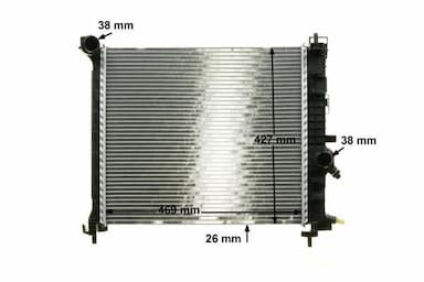 Radiators, Motora dzesēšanas sistēma MAHLE CR 1188 000P 10