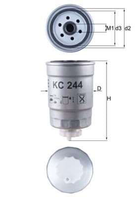 Degvielas filtrs KNECHT KC 244 1