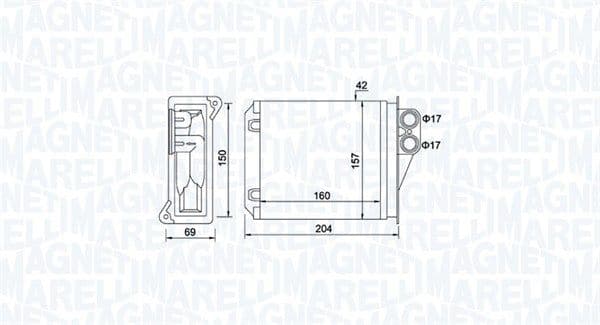 Siltummainis, Salona apsilde MAGNETI MARELLI 350218481000 1