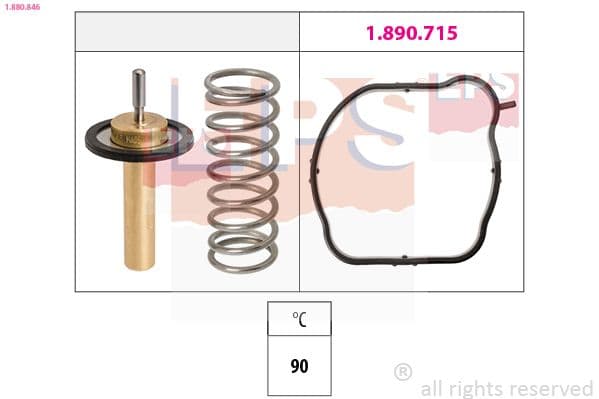 Termostats, Dzesēšanas šķidrums EPS 1.880.846 1