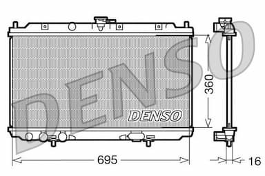 Radiators, Motora dzesēšanas sistēma DENSO DRM46012 1