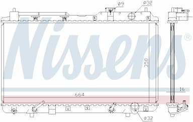 Radiators, Motora dzesēšanas sistēma NISSENS 681021 5