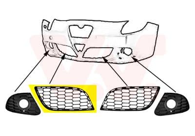 Ventilatora reste, Bampers VAN WEZEL 0113596 1