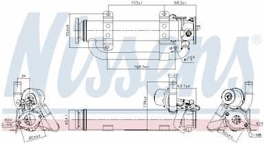 Radiators, Izplūdes gāzu recirkulācija NISSENS 989398 6