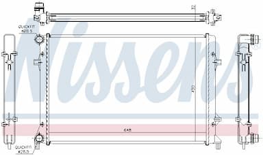 Radiators, Motora dzesēšanas sistēma NISSENS 65307 5