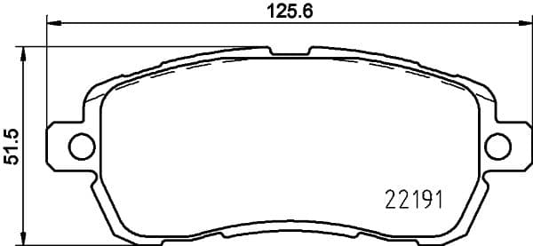 Bremžu uzliku kompl., Disku bremzes HELLA 8DB 355 031-721 1