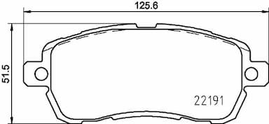 Bremžu uzliku kompl., Disku bremzes HELLA 8DB 355 031-721 1