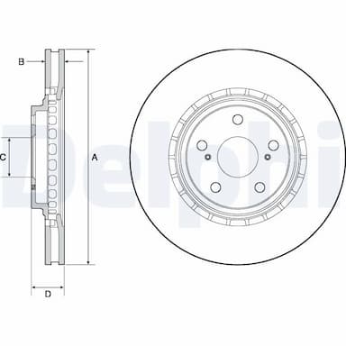 Bremžu diski DELPHI BG4691C 1