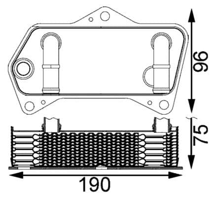 Eļļas radiators, Automātiskā pārnesumkārba MAHLE CLC 202 000S 1