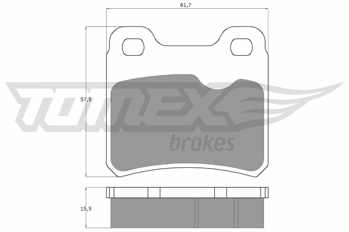 Bremžu uzliku kompl., Disku bremzes TOMEX Brakes TX 13-49 1