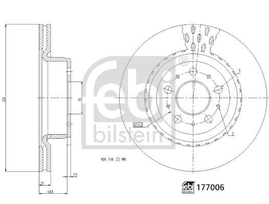 Bremžu diski FEBI BILSTEIN 177006 1