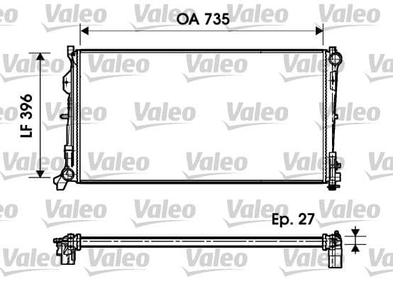 Radiators, Motora dzesēšanas sistēma VALEO 732956 1