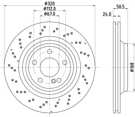 Bremžu diski HELLA 8DD 355 133-271 1