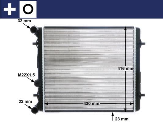 Radiators, Motora dzesēšanas sistēma MAHLE CR 367 000S 1