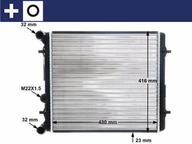 Radiators, Motora dzesēšanas sistēma MAHLE CR 367 000S 1