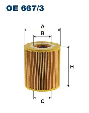 Eļļas filtrs FILTRON OE 667/3 1