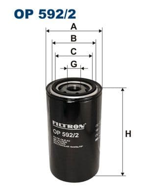 Eļļas filtrs FILTRON OP 592/2 1