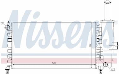 Radiators, Motora dzesēšanas sistēma NISSENS 61764 5